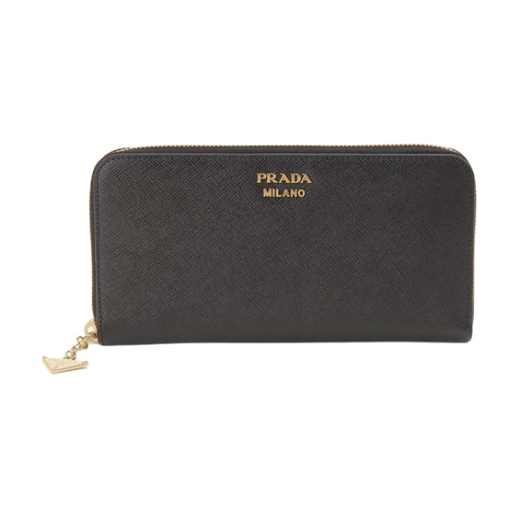 Женский кошелек Prada Saffiano (черный)