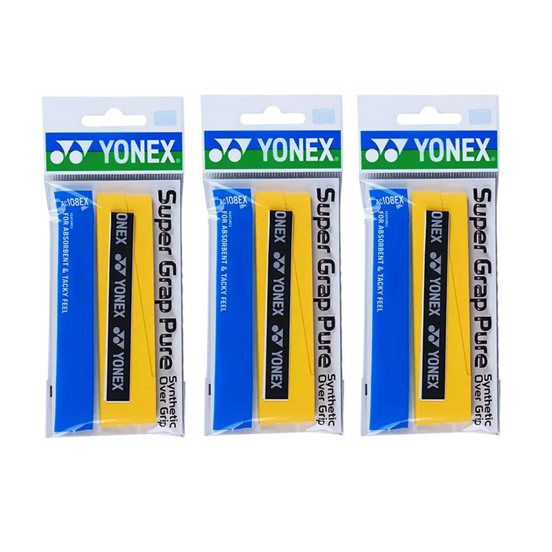 YONEX Badminton Grip Tapes Flat Non Porous Adhesive Polyurethane Net Feather All Unisex