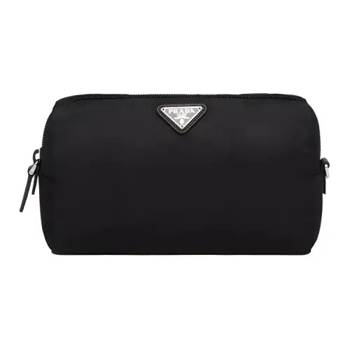 PRADA Nylon Makeup Bag Handbag Toiletry Bag Unisex Black