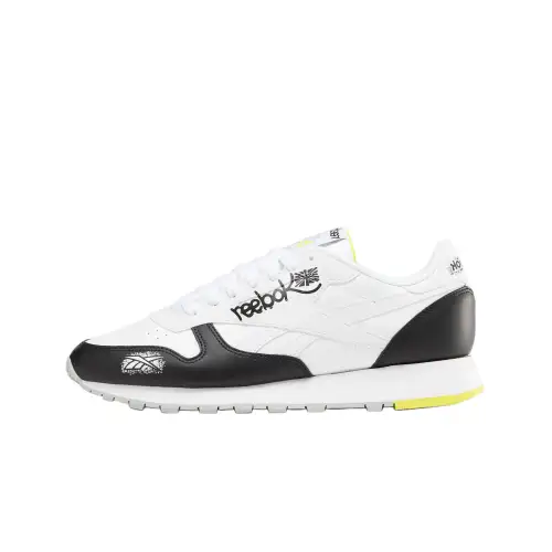 Reebok Classic Leather Low top Casual Shoes Unisex White Black