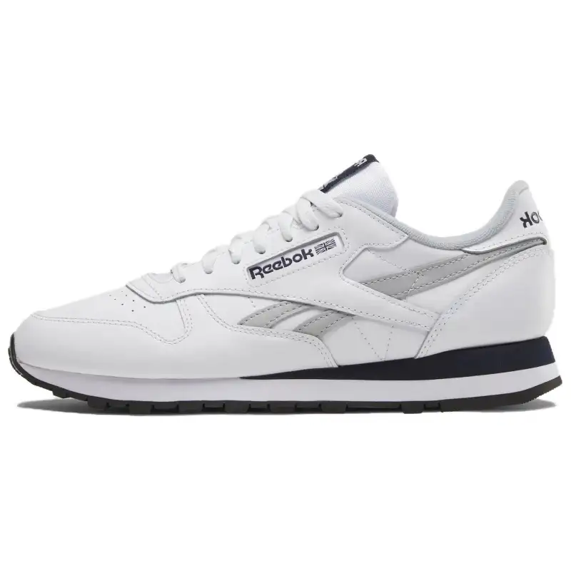 Reebok Classic Leather Low top Casual Shoes Unisex White Gray