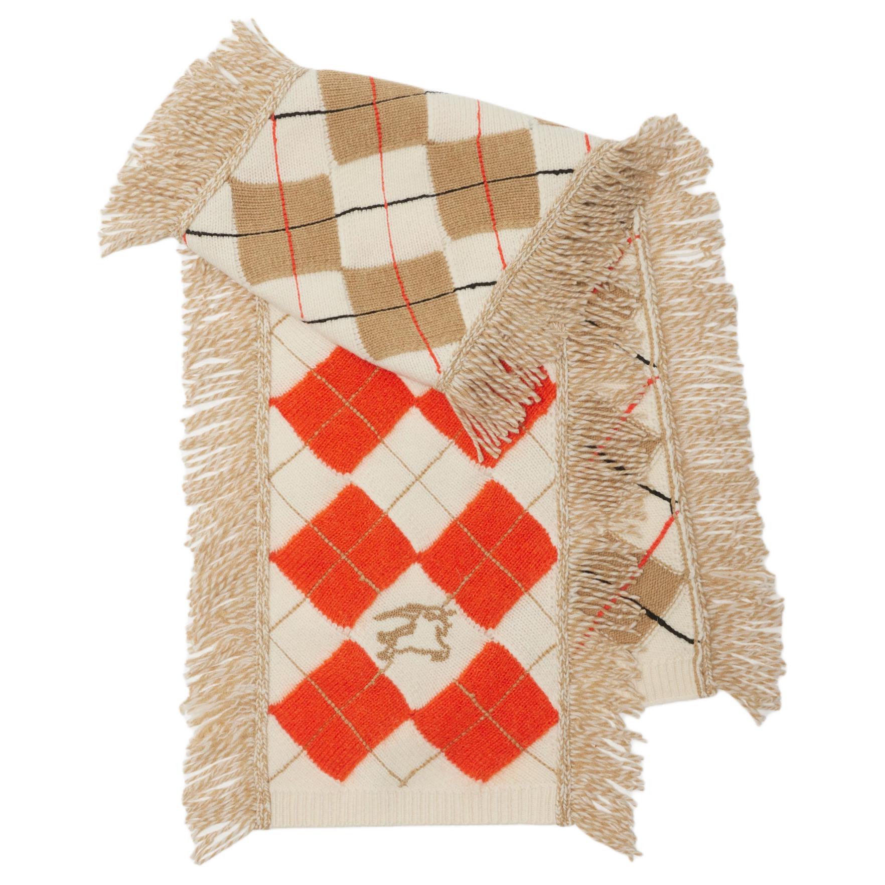 Шарф Burberry Burberry (оранжево-красный)