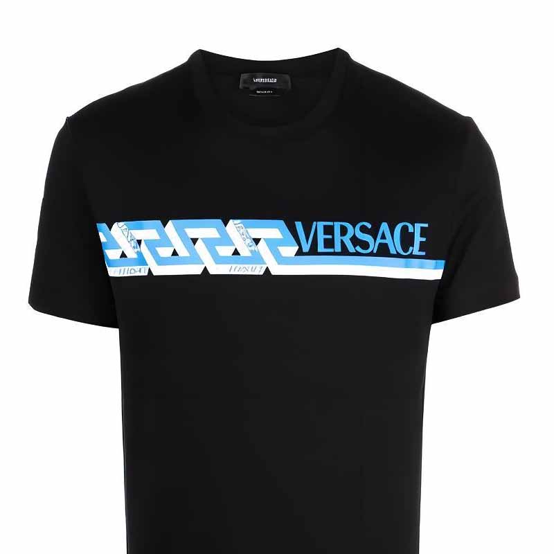 Мужская футболка Versace T (черная) — фото 5