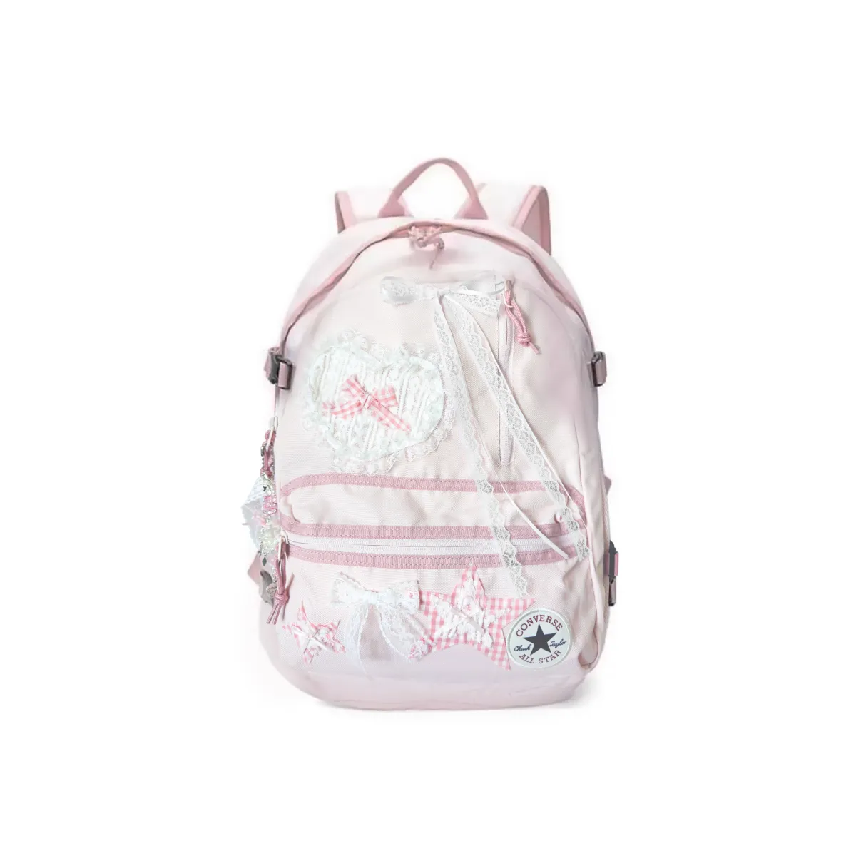 Converse Straight Edge Polyester Backpack Unisex Pink