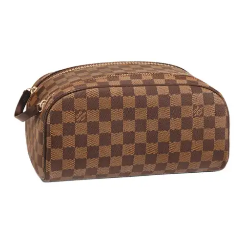 LOUIS VUITTON Canvas Toiletry Bag Extra Large Men's Brown