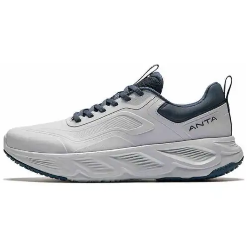 Anta Slip Resistant Abrasion Resistant Low top Running Shoes Men's Gray Blue