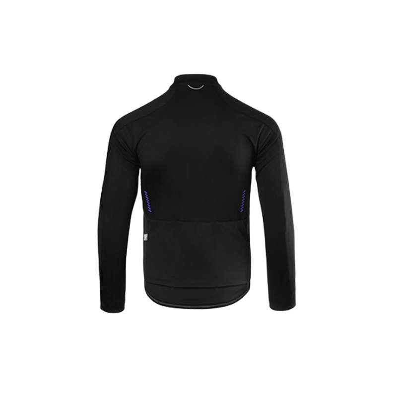 Li Ning Windproof Thermal Long Sleeved Fleece Lined Moisture Wicking Sports & Outdoors Cycling Clothing Unisex Black