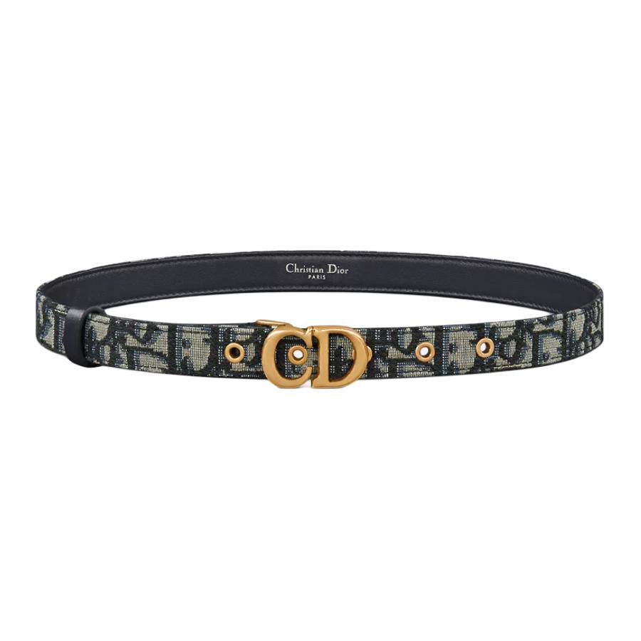 Женский ремень Dior CD Oblique (синий)