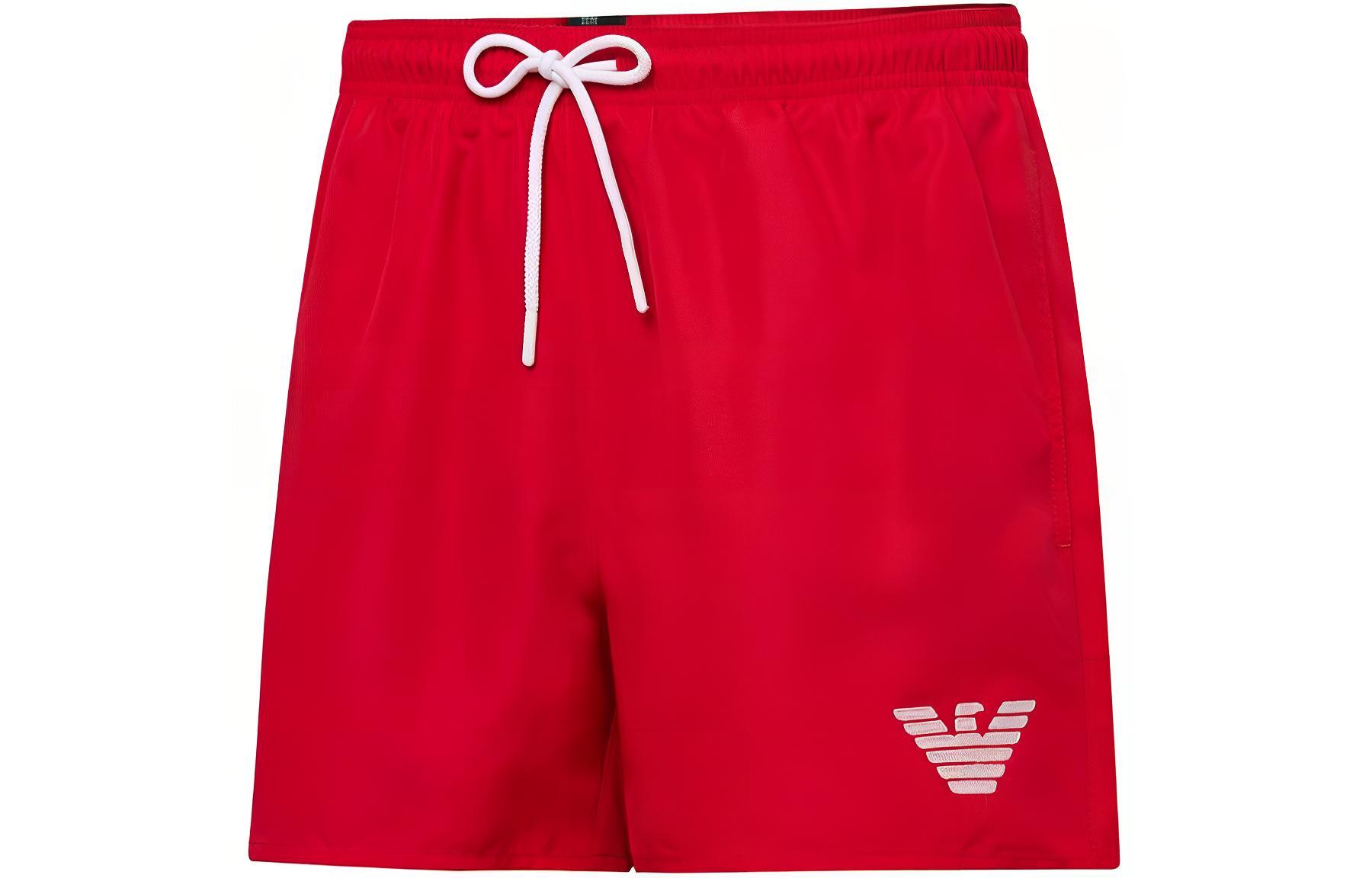 EMPORIO ARMANI SS24 Beach Shorts Men’s Red