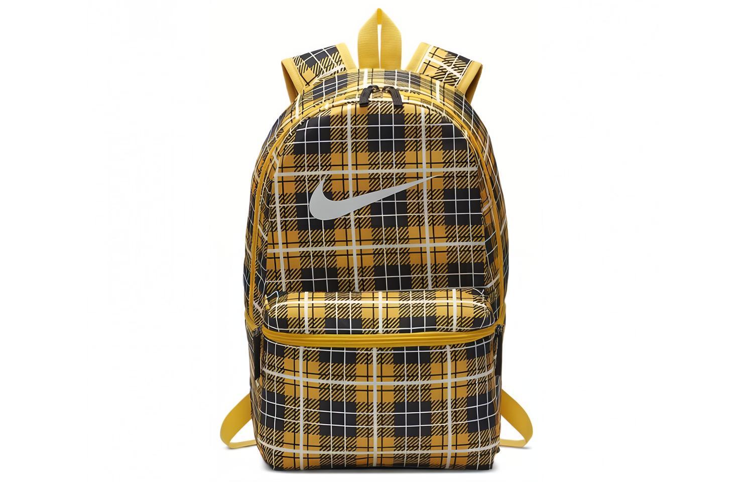 Nike Athleisure Polyester Backpack Regular Unisex Yellow