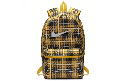Nike Athleisure Polyester Backpack Regular Unisex Yellow