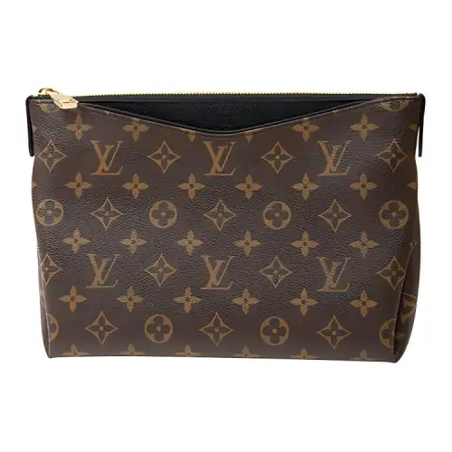 LOUIS VUITTON Pallas Monogram Canvas With Leather Legend Toiletry Bag Women's Brown
