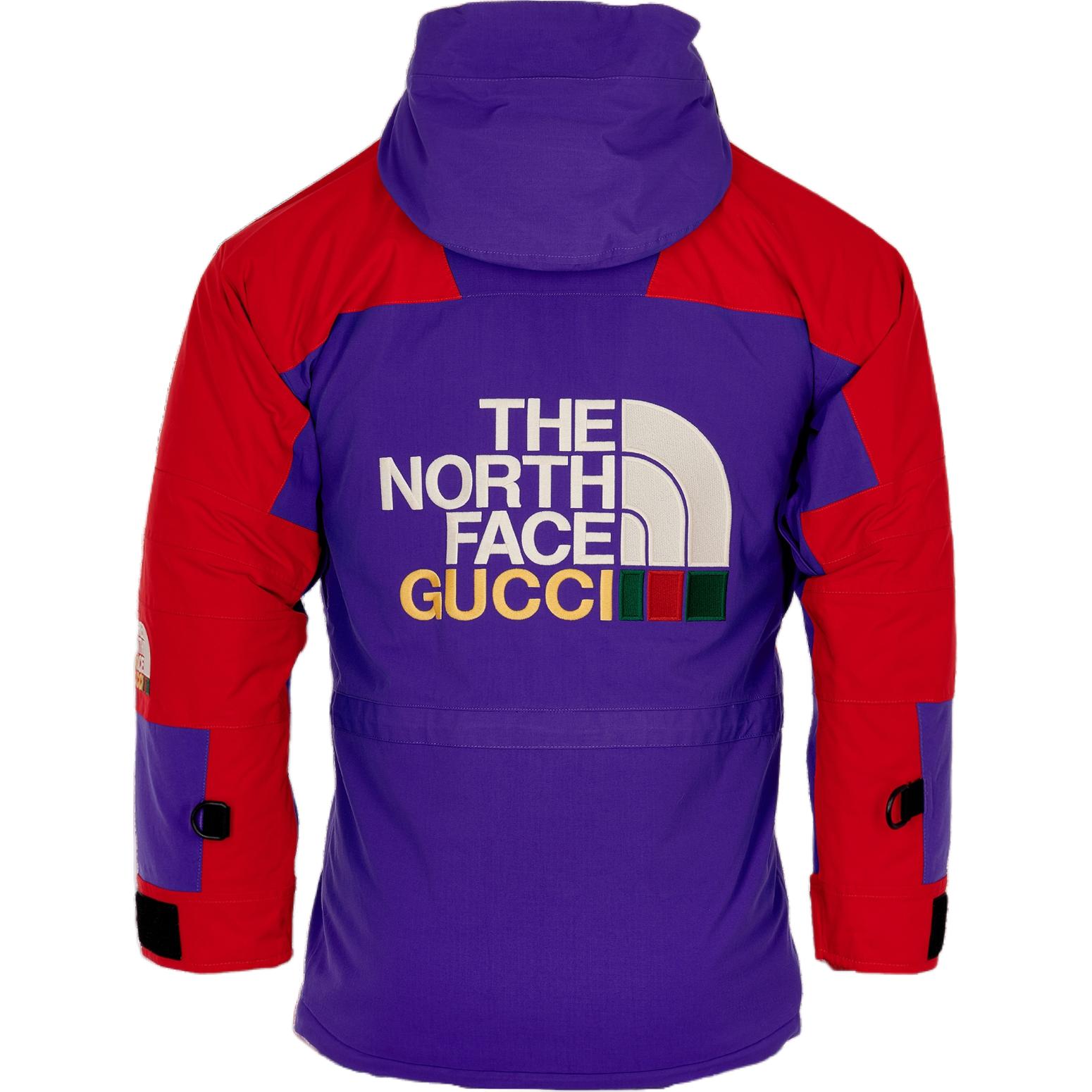Женская куртка Gucci x THE NORTH FACE (фиолетовая) — фото 2