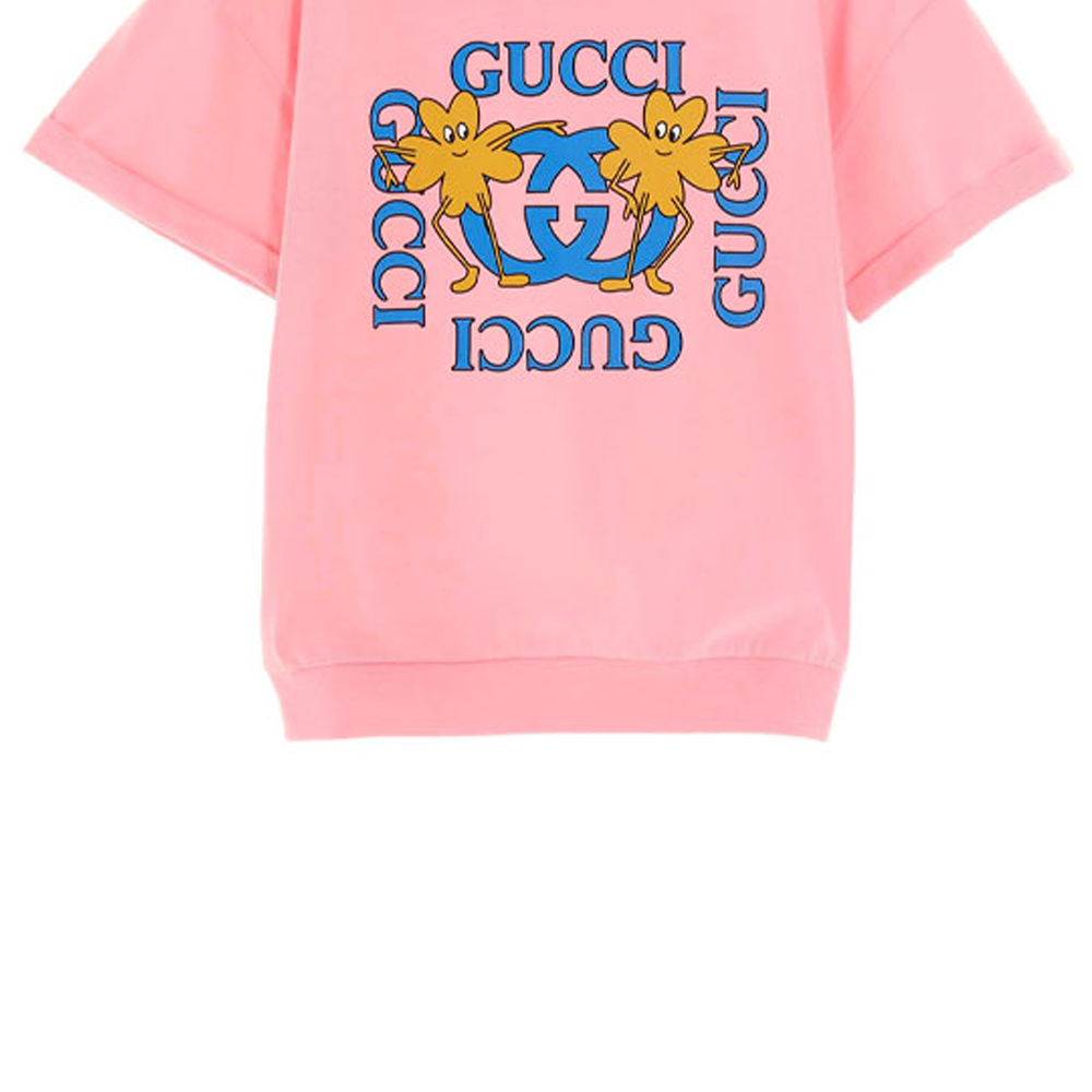 Футболка Gucci Cosmogonie SS23 (розовая) — фото 4
