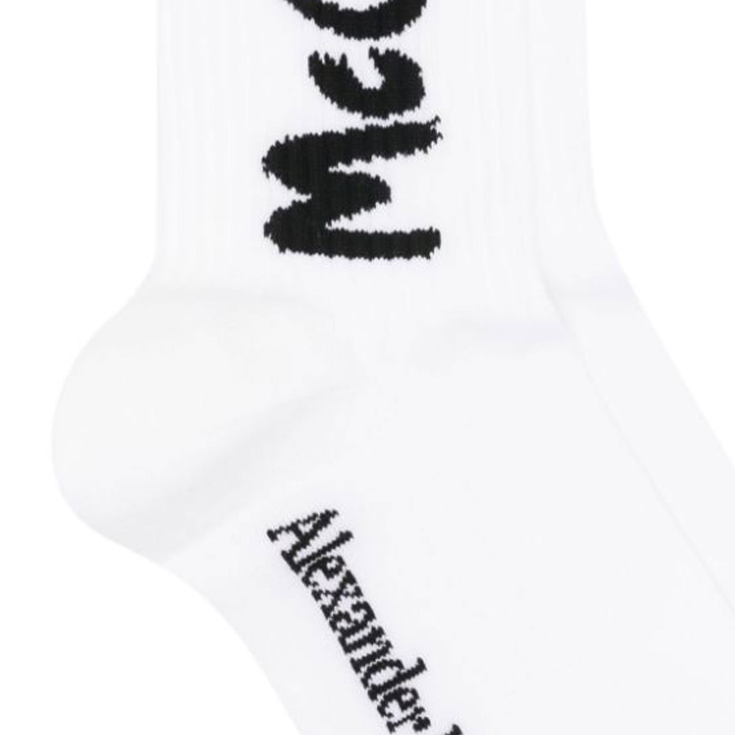 Alexander McQueen Graffiti Logo Intarsia Socks