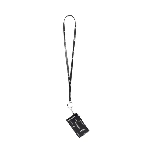 Balenciaga Lambskin Card Holder Men's Black & White