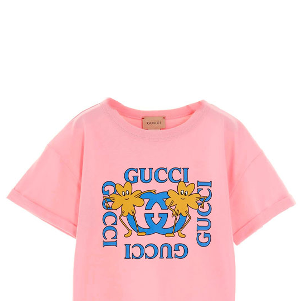 Футболка Gucci Cosmogonie SS23 (розовая) — фото 3