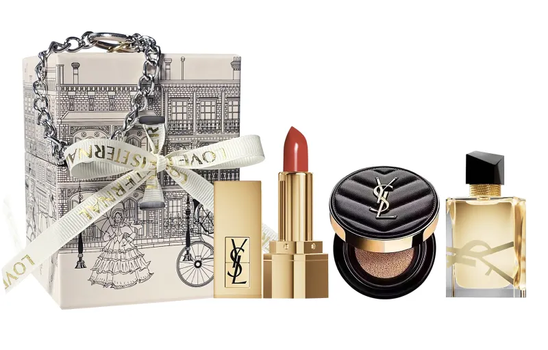 YSL, bar, lipstick, perfume, set