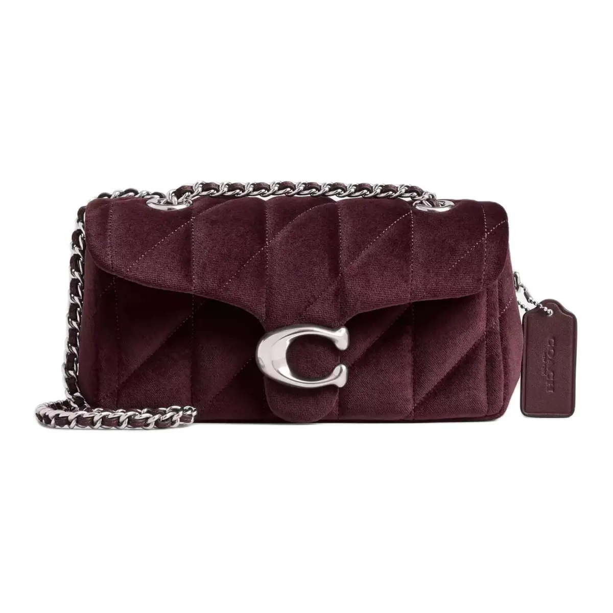COACH Velvet Shoulder Bag Small Women's Merlot