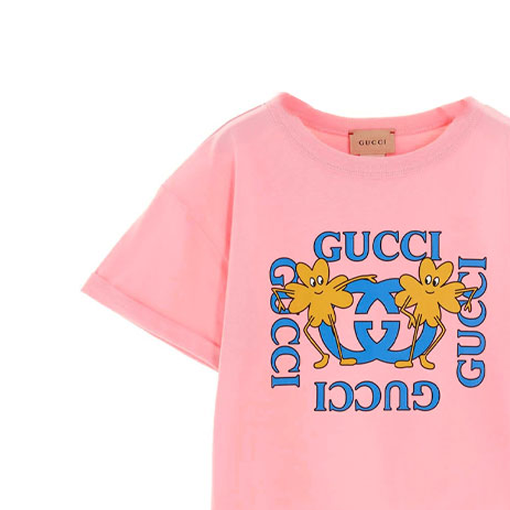 Футболка Gucci Cosmogonie SS23 (розовая) — фото 5