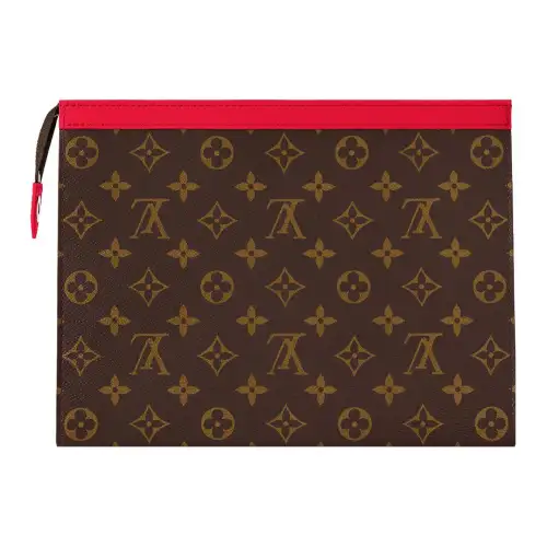 LOUIS VUITTON Pochette Voyage Mm Colormania Red