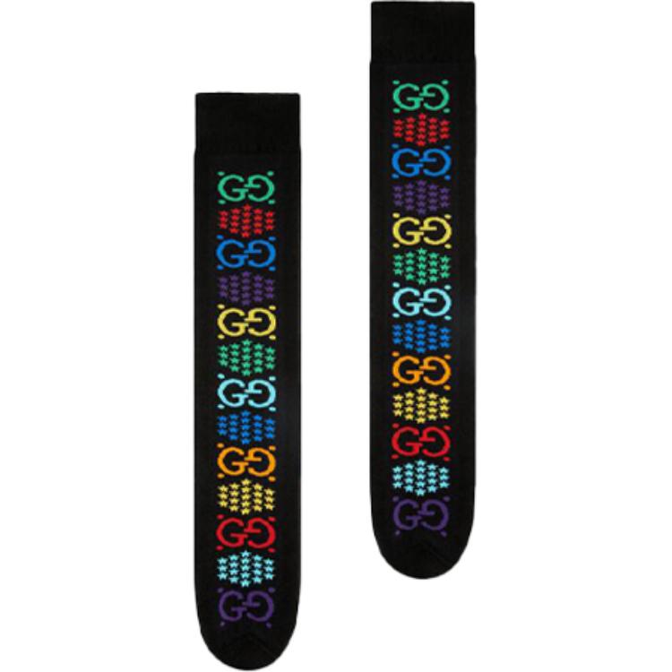 GUCCI Knee High Socks Unisex 1 Pack Black