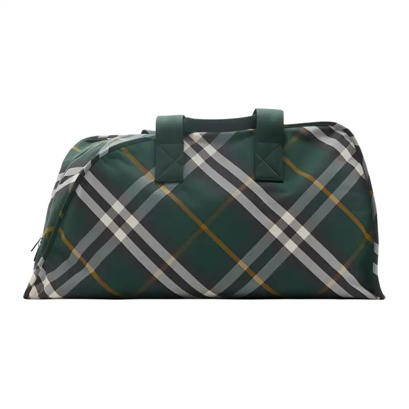 Burberry Polyamide With Calfskin Handbag Travel Bag Men's Ivy