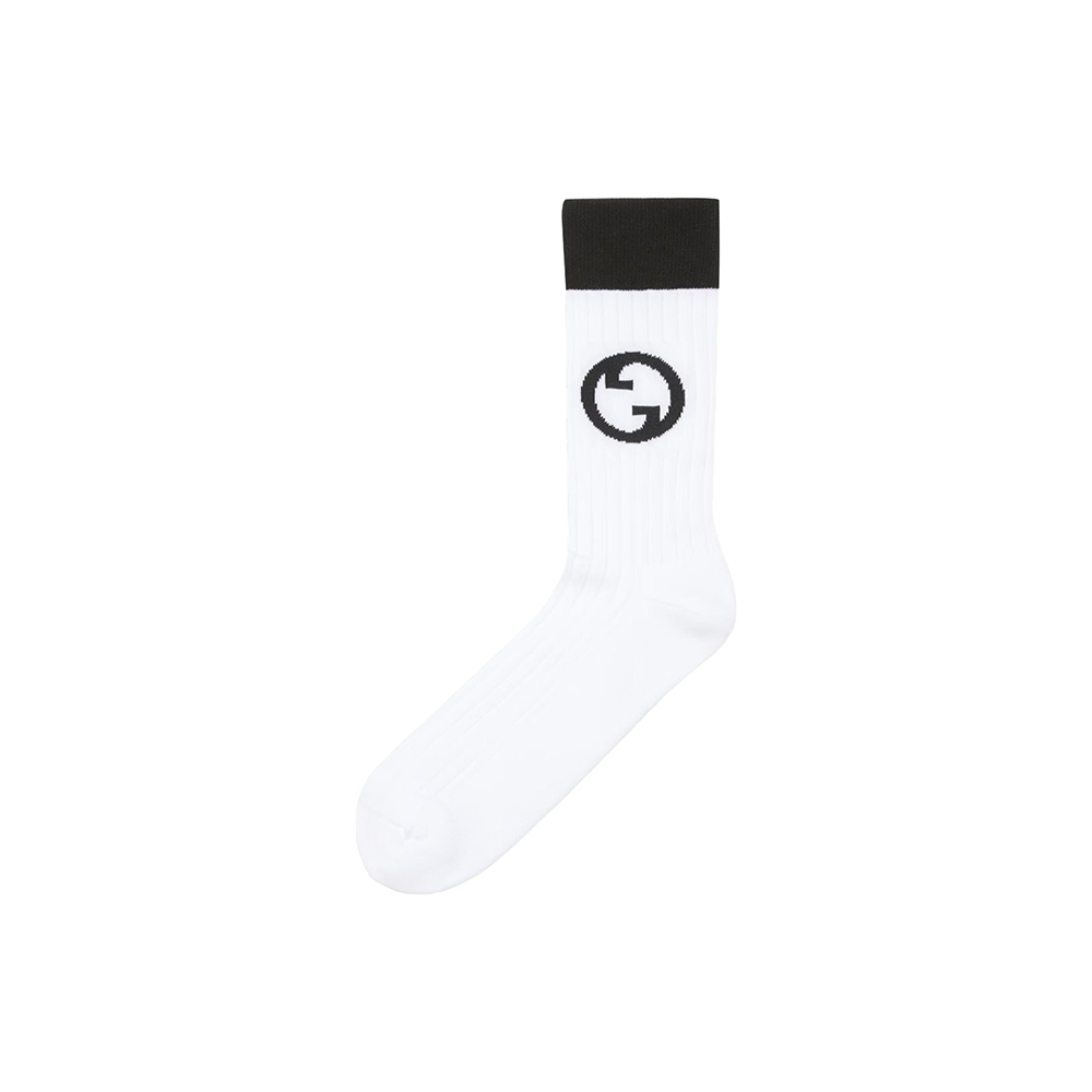 GUCCI Interlocking G Logo Embroidered Socks
