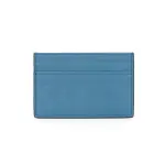 GUCCI Leather Card Holder Men's Dark Blue