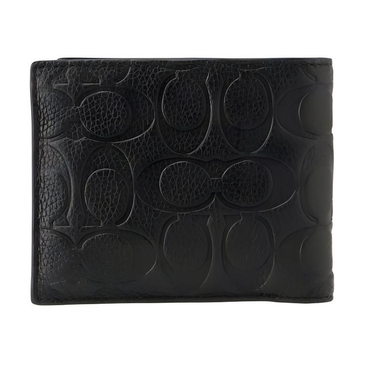 Мужской кошелек COACH 3 IN 1 Wallet 11 (черный) — фото 4