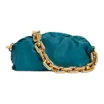 Bottega Veneta POUCH Cloud Bag Leather Handbag Clutch Women's Green