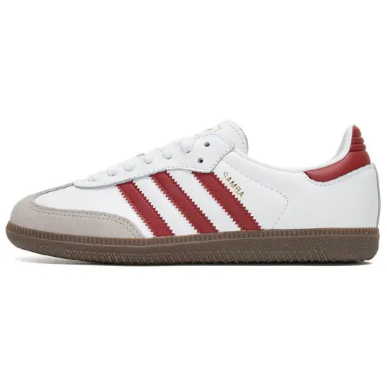 Adidas Originals SAMBA OG Skateboard Shoes Unisex Low-Top White Red