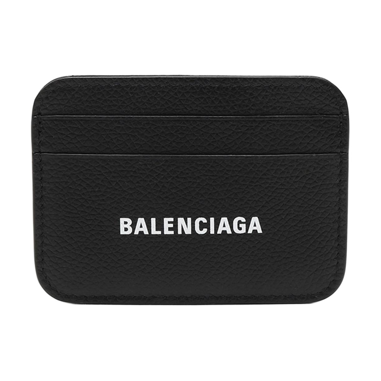 Женский кошелек Balenciaga Cash Logo Card Holder (черный)