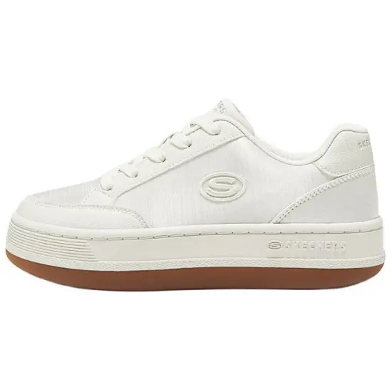 Skechers Anti-Slip Wear-Resistant Low-Top Skateboard Shoes Women's White