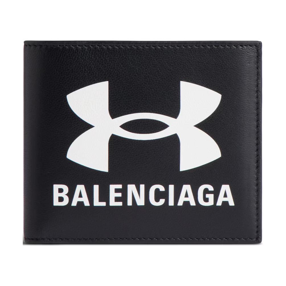 Мужские кошелек Balenciaga из кожи ягненка (черный)