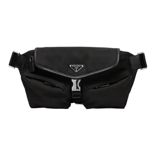 PRADA Re Nylon Recycled Polyamide Fanny Pack Men's Black