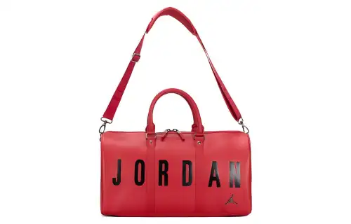 Jordan Polyester One Shoulder Travel Bag Unisex Red