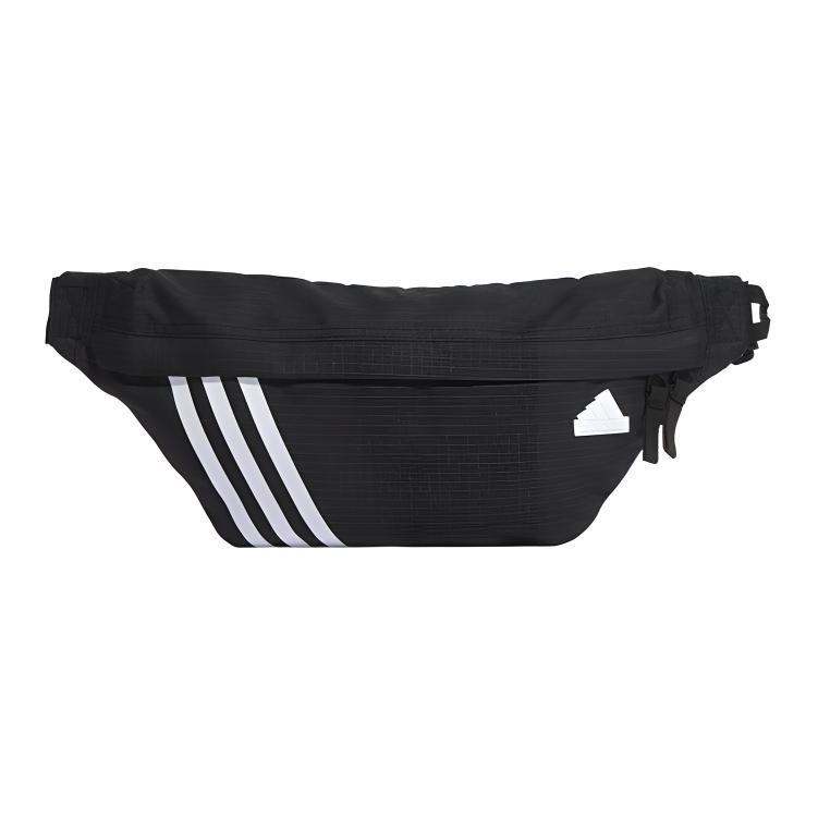Adidas Adjustable Strap Polyester One Shoulder Crossbody Fanny Pack Regular Unisex Black