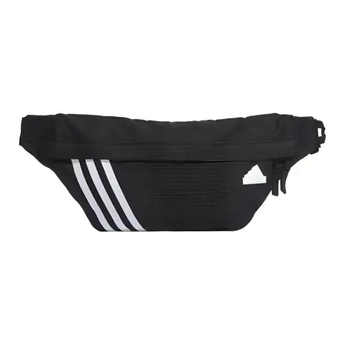 Adidas Adjustable Strap Polyester One Shoulder Crossbody Fanny Pack Regular Unisex Black