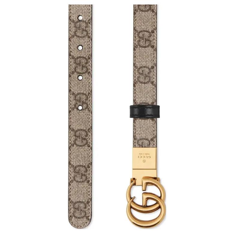 Женский ремень Gucci GG Marmont (черный) — фото 2