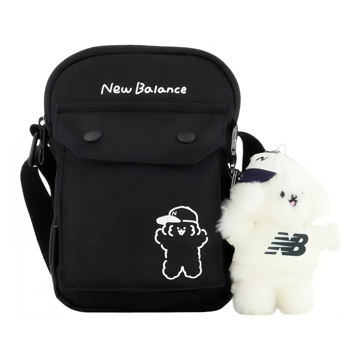 New Balance Fabric Crossbody Bag Regular Unisex Black