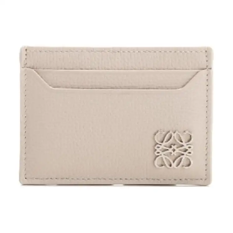 LOEWE Calfskin Card Holder Women's Light Umber