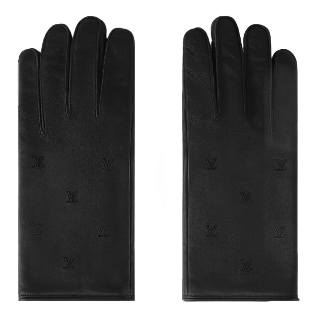Мужские перчатки Louis Vuitton Blason (черные)
