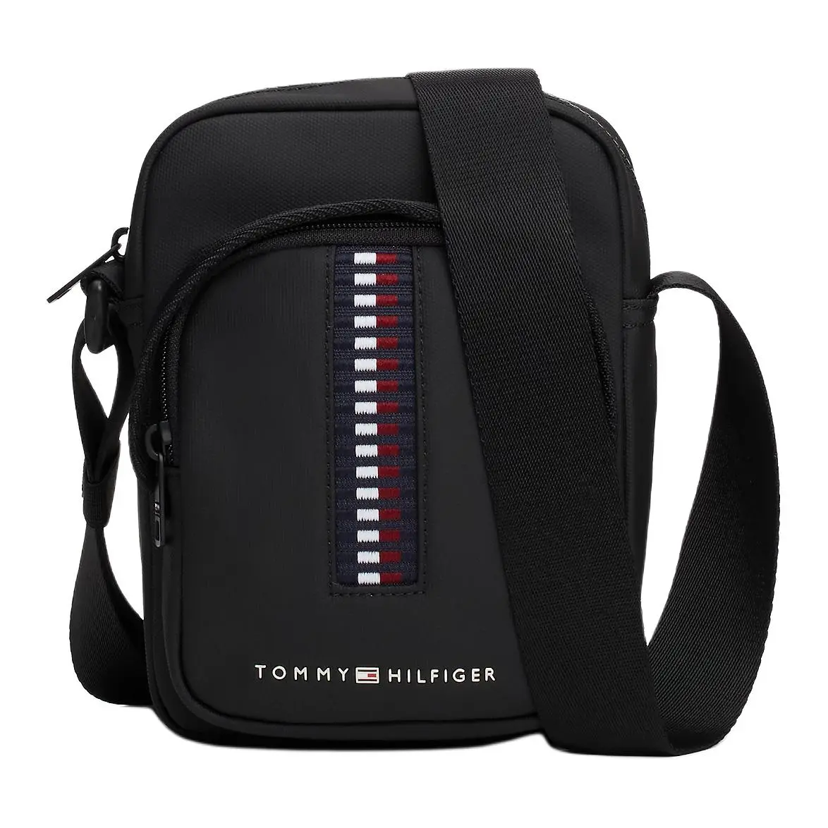 Tommy Hilfiger Polyester Shoulder Bag, Crossbody Bag Regular Men's Black