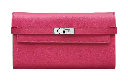 HERMES Kelly Mysore Goat Skin Kelly Bag, One Shoulder Handbag 19 Women's E5 Rose Tyrien Peach Pink