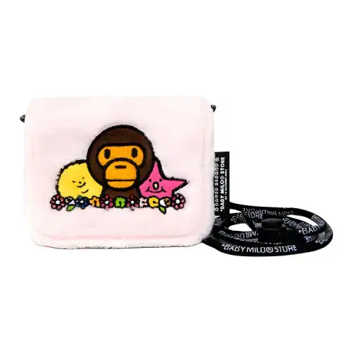 A BATHING APE David Biskup Fabric Crossbody Bag, Shoulder Bag Regular Women's White