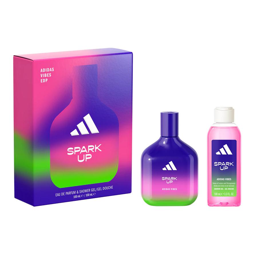 Adidas Vibes Spark Up Perfume Sets Eau De Parfum EDP Sweet Orange Lemon 100ml+100ml