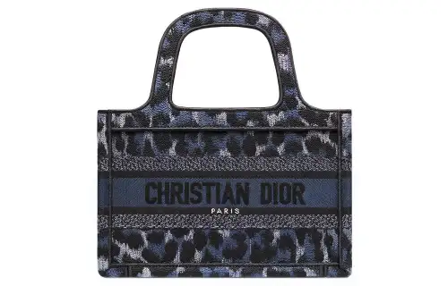 DIOR BookTote Embroidery Tote Bag, Shopping Bag, Handbag Mini Women's