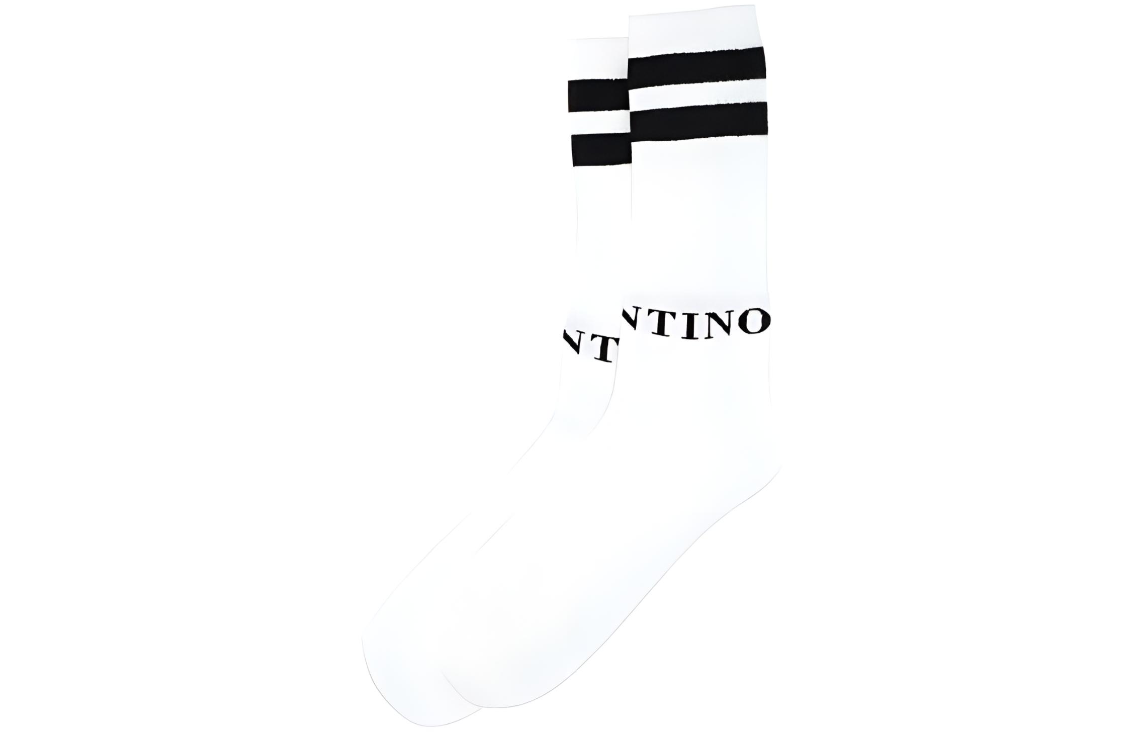 Valentino Knee High Socks Men’s 1 Pack White