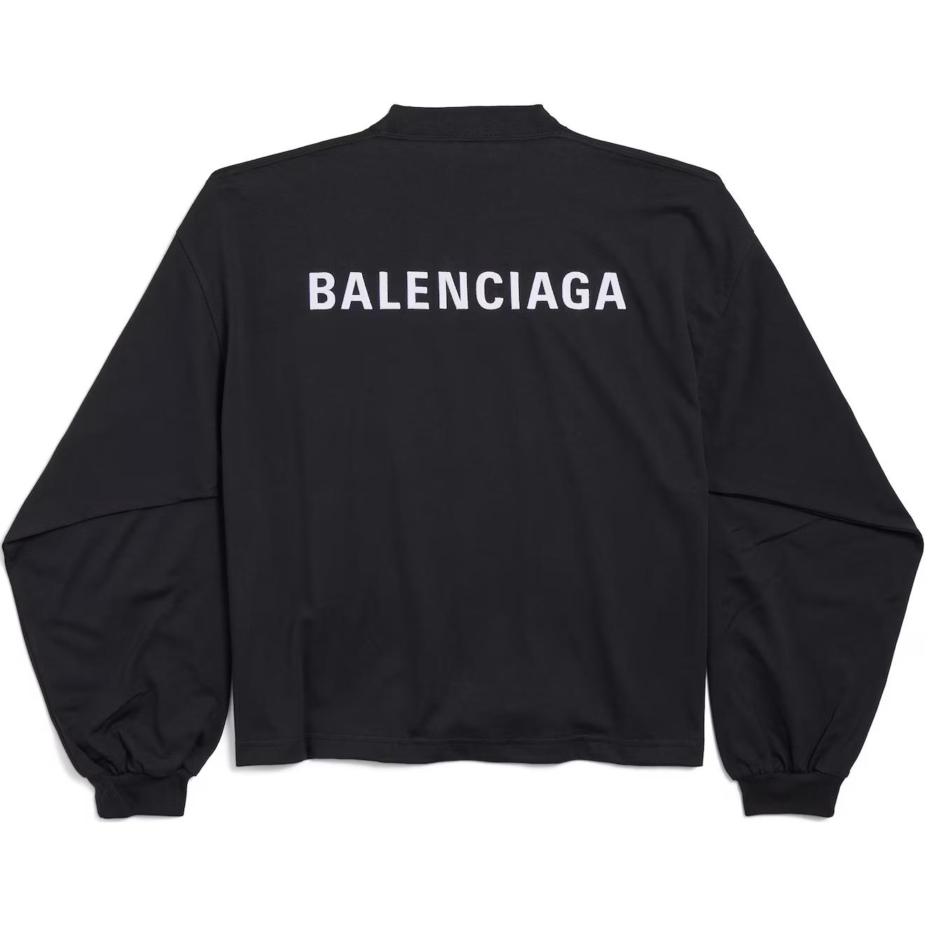 Женская футболка Balenciaga (черная) — фото 2